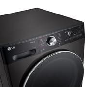 LG 9kg Counter-Depth MAX™ Washing Machine, Platinum Black, F2Y709BBTN1